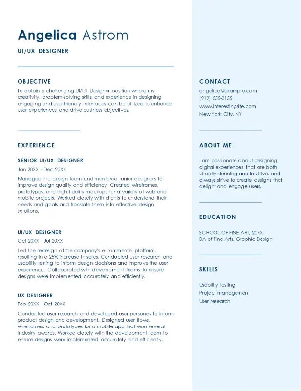 Simple-UI-UX-designer-resume-template