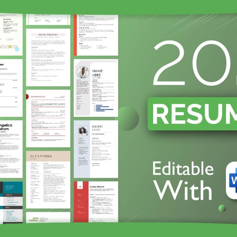 free printable resume templates