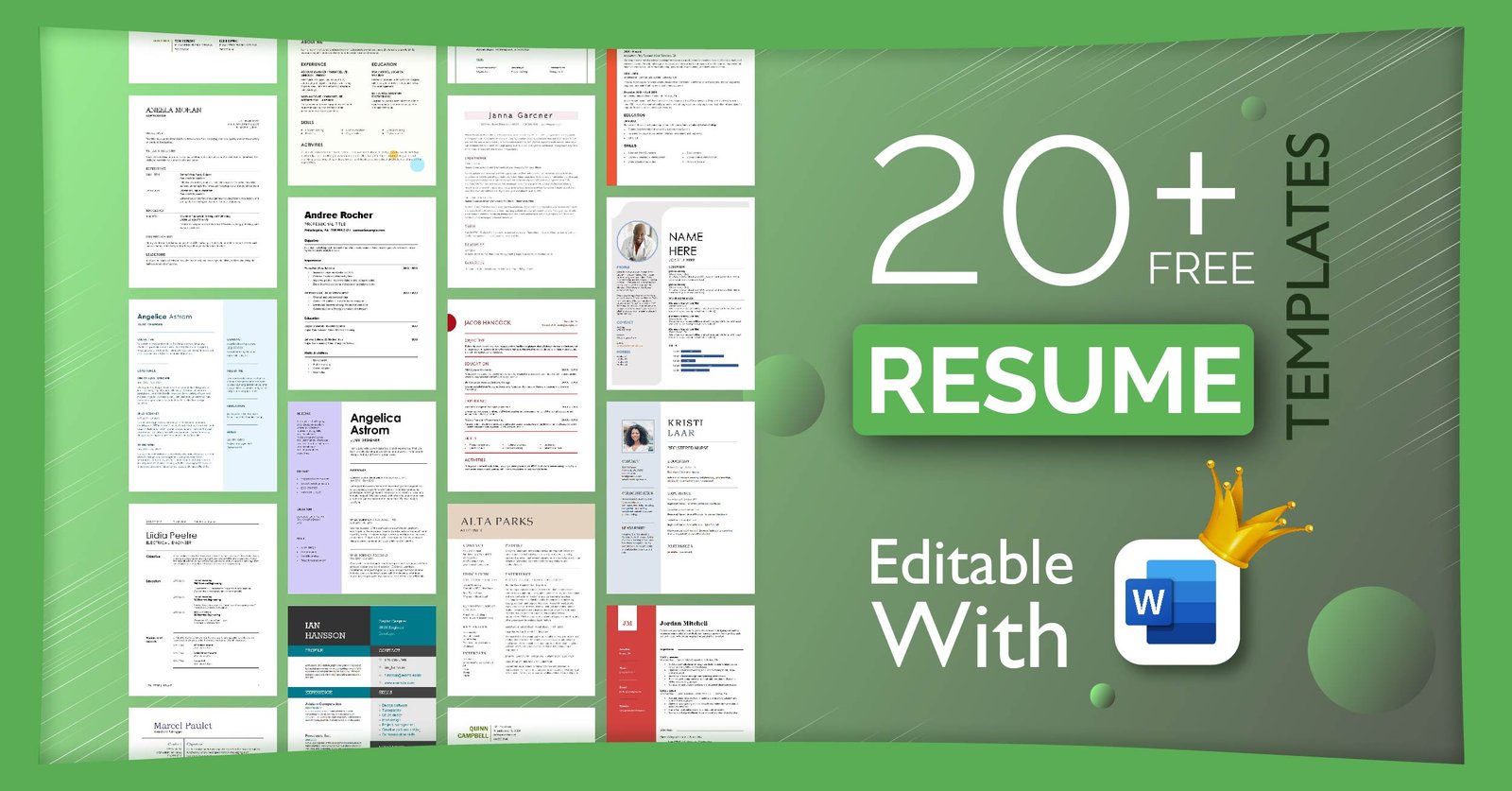 free printable resume templates